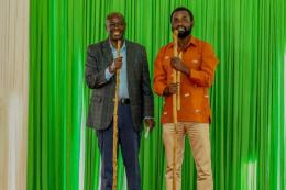 File image of Rigathi Gachagua with Sammy Kamau Ngotho.